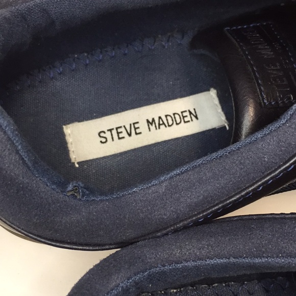 Steve Madden Men’s sz 12 navy sneaker tennis shoe - Picture 8 of 9